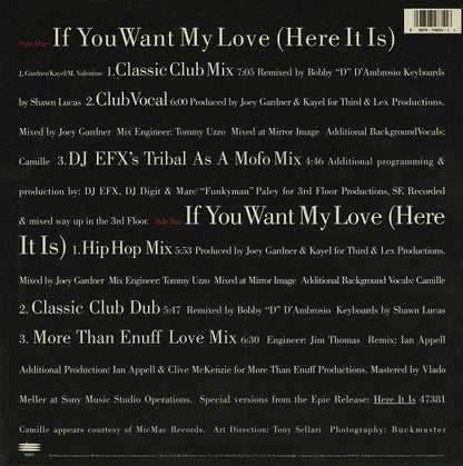 The Cover Girls : If You Want My Love (Here It Is) (12")