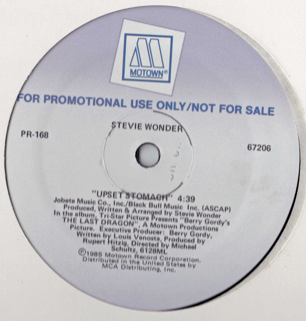 Stevie Wonder / Smokey Robinson & Syreeta : Upset Stomach / First Time On A Ferris Wheel (12", Single, Promo)