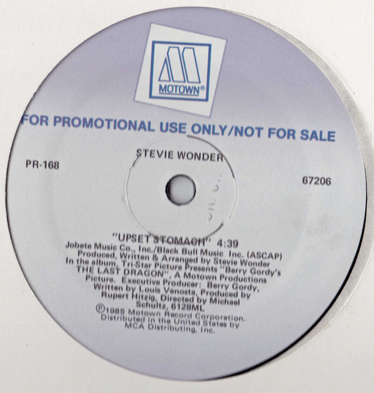 Stevie Wonder / Smokey Robinson & Syreeta : Upset Stomach / First Time On A Ferris Wheel (12", Single, Promo)