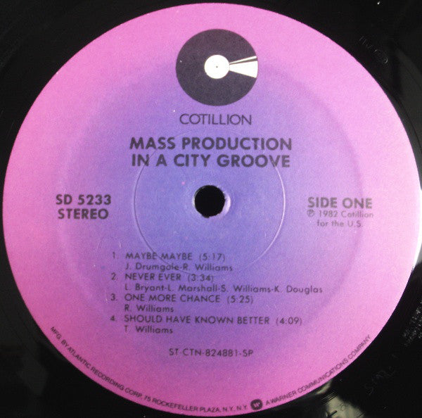 Mass Production : In A City Groove (LP, Album, P/Mixed, Spe)