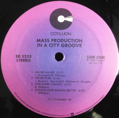 Mass Production : In A City Groove (LP, Album, P/Mixed, Spe)