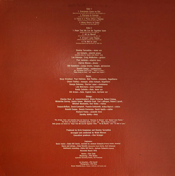 Stanley Turrentine : Everybody Come On Out (LP, Album, San)