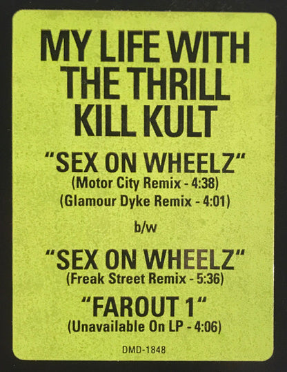 My Life With The Thrill Kill Kult : Sex On Wheelz (12", Promo, Spe)