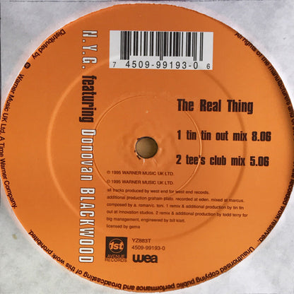 N.Y.G. Featuring Donovan Blackwood : The Real Thing (12")