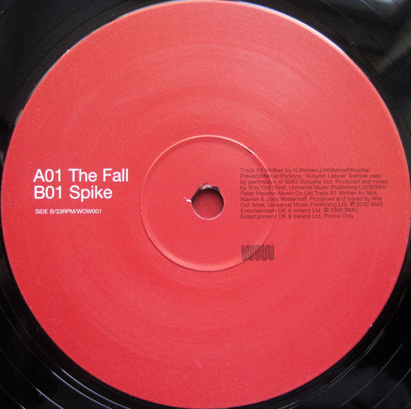 Way Out West : The Fall (12", Promo)