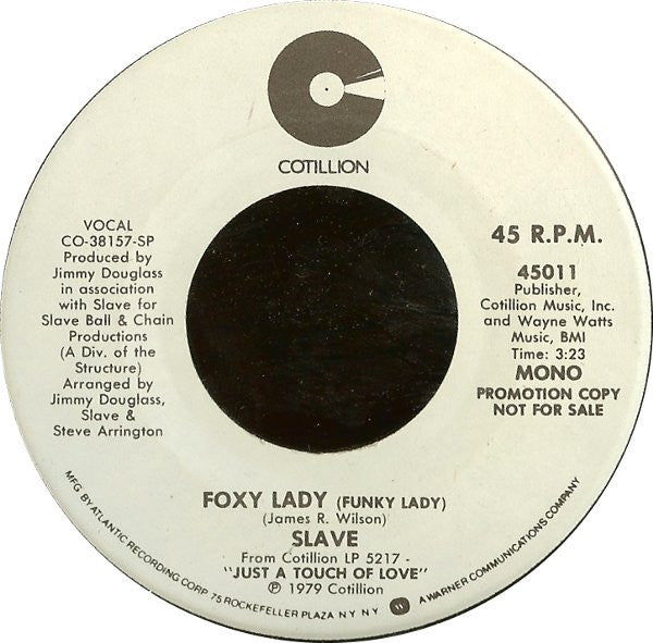 Slave : Foxy Lady (Funky Lady) (7", Mono, Promo, Spe)