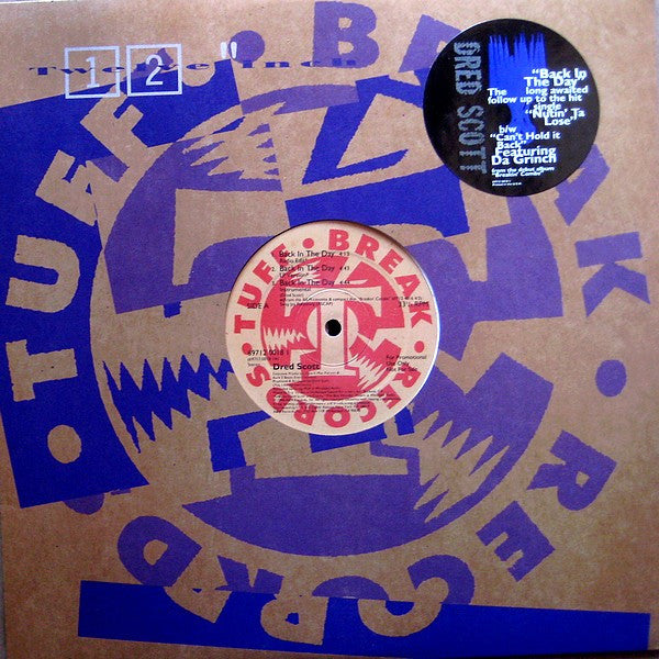 Dred Scott : Back In The Day / Can't Hold It Back (12", Promo)