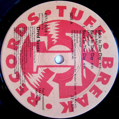 Dred Scott : Back In The Day / Can't Hold It Back (12", Promo)