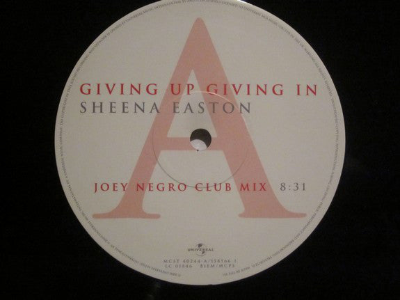 Sheena Easton : Giving Up Giving In (12")