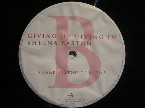 Sheena Easton : Giving Up Giving In (12")