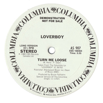 Loverboy : Turn Me Loose (12", Single, Promo)