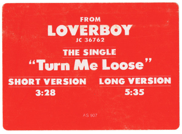 Loverboy : Turn Me Loose (12", Single, Promo)