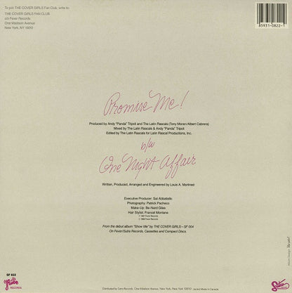 The Cover Girls : Promise Me (12", Single)