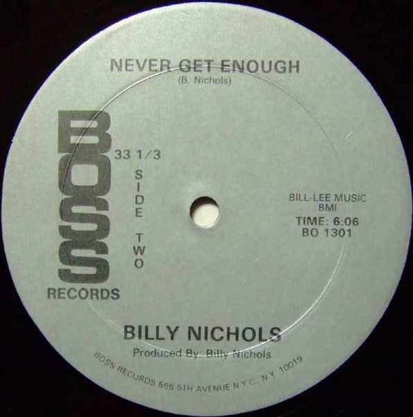 Billy Nichols : Whip Your Body (Whip It, Whip It, Whip It) (12")