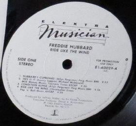 Freddie Hubbard : Ride Like The Wind (LP, Album, Promo)