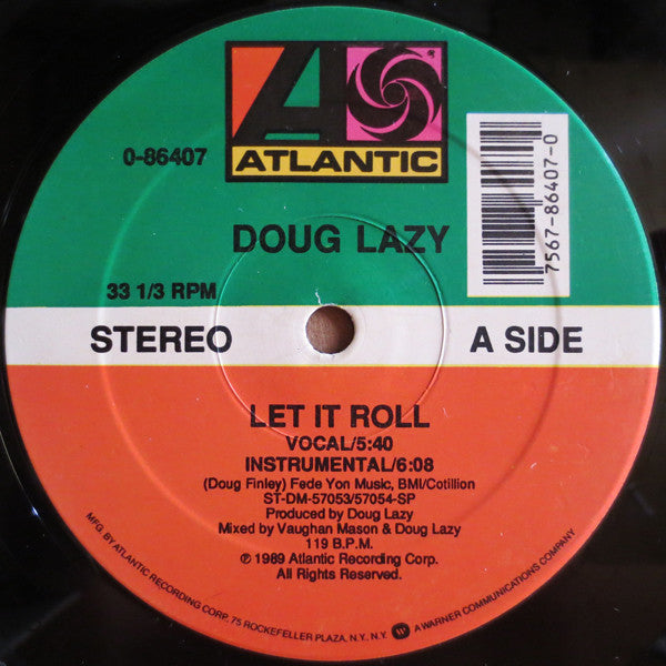 Doug Lazy : Let It Roll (12")
