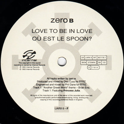 Zero B : Reconnection EP (12", EP)