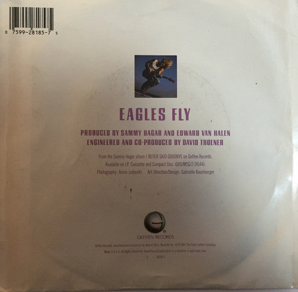 Sammy Hagar : Eagles Fly / Hands And Knees (7", Single, Pic)