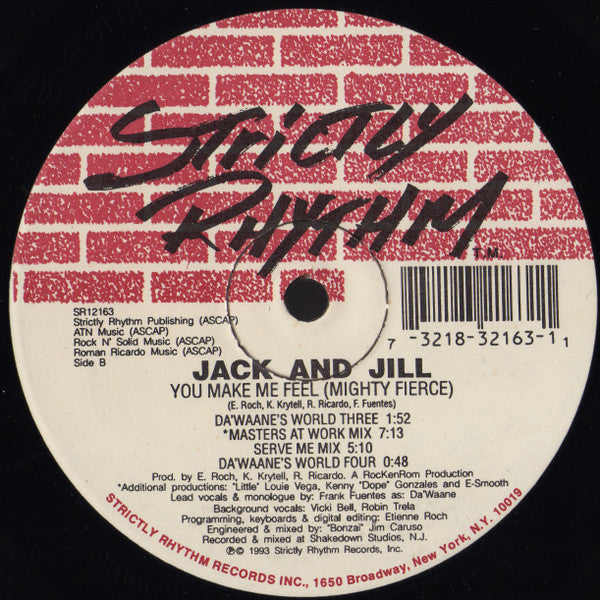Jack & Jill : You Make Me Feel (Mighty Fierce) (12")