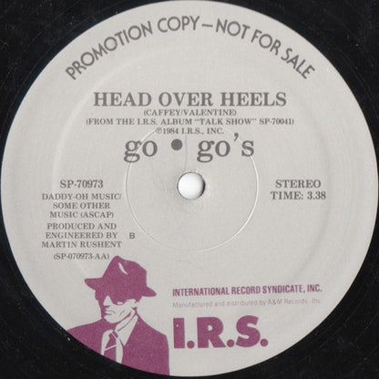 Go-Go's : Head Over Heels (12", Promo)