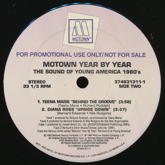 Diana Ross / Teena Marie : Motown Year By Year:  The Sound Of Young America 1980's (12", Promo)