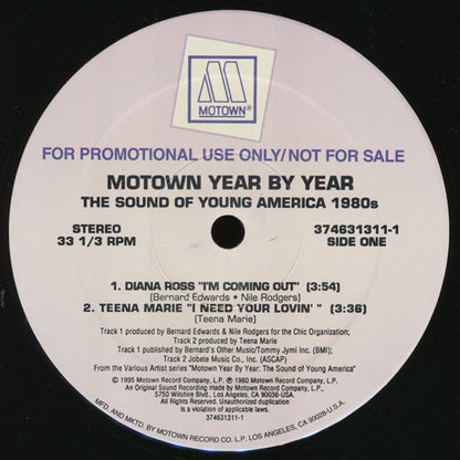 Diana Ross / Teena Marie : Motown Year By Year:  The Sound Of Young America 1980's (12", Promo)