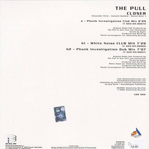 The Pull : Closer (12")