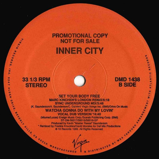 Inner City : Watcha Gonna Do With My Lovin' (12", Promo)