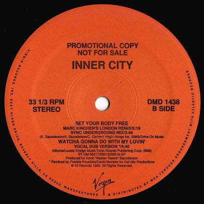 Inner City : Watcha Gonna Do With My Lovin' (12", Promo)