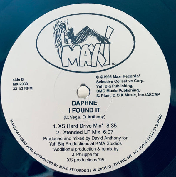 Daphne : I Found It (2x12")