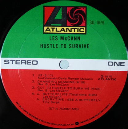 Les McCann : Hustle To Survive (LP, Album, MO )
