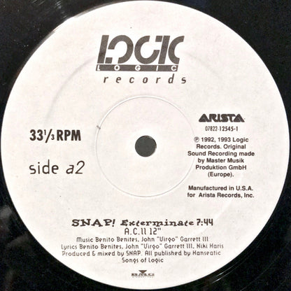 Snap! Featuring Niki Haris : Exterminate! (12")