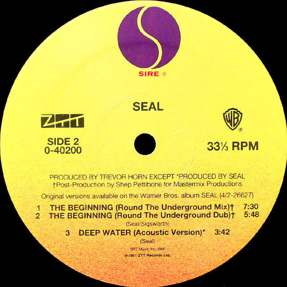Seal : The Beginning (12", Maxi)