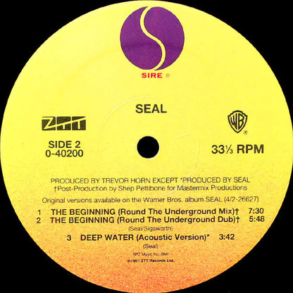 Seal : The Beginning (12", Maxi)