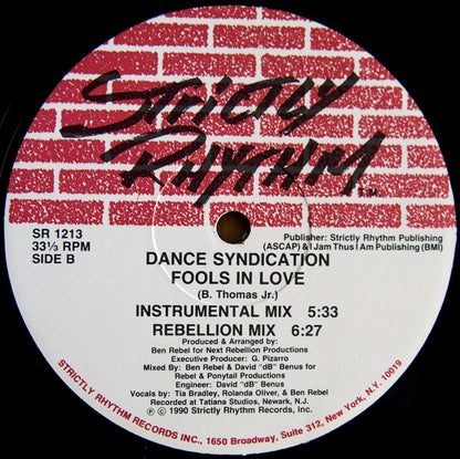 Dance Syndication : Fools In Love (12")