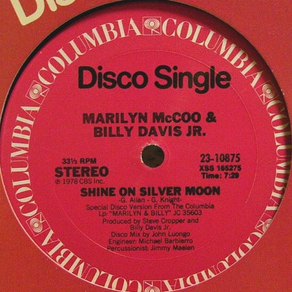 Marilyn McCoo & Billy Davis Jr. : Shine On Silver Moon (12")
