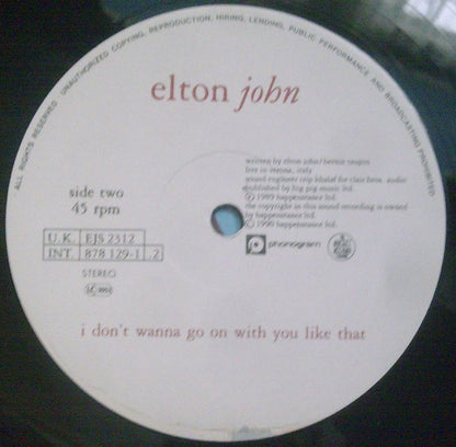 Elton John : Club At The End Of The Street / Whispers (12")