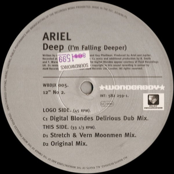 Ariel (3) : Deep (I'm Falling Deeper) (2x12")