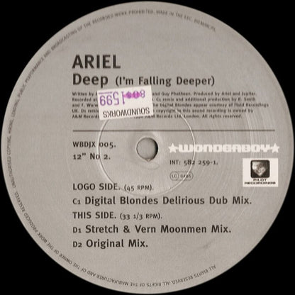 Ariel (3) : Deep (I'm Falling Deeper) (2x12")