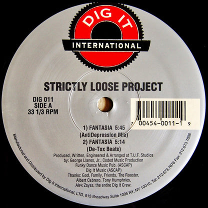 Strictly Loose Project : Fantasia / Mamkosa (12")