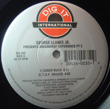 George Llanes, Jr. : Dreamdrop Experience Pt 2 (12")