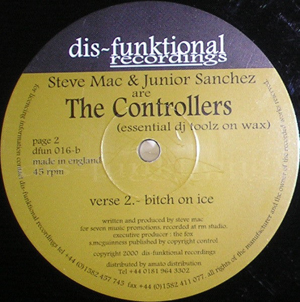 Steve Mac & Junior Sanchez Are The Controllers (3) : The Controllers (Essential DJ Toolz On Wax) (12")