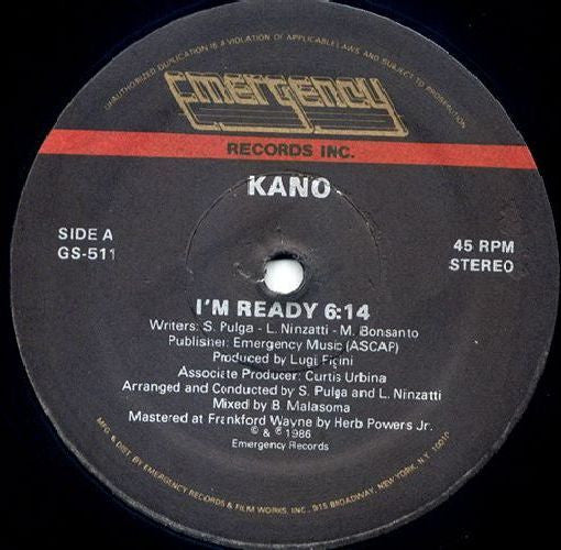 Kano : I'm Ready / Holly Dolly (12", RE)