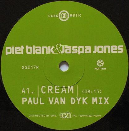 Piet Blank&Jaspa Jones* : Cream (The Remixes) (12")