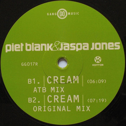 Piet Blank&Jaspa Jones* : Cream (The Remixes) (12")
