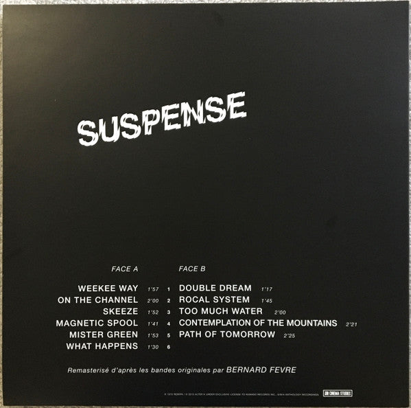 Bernard Fevre : Suspense (LP, Album, Ltd, RE, RM)