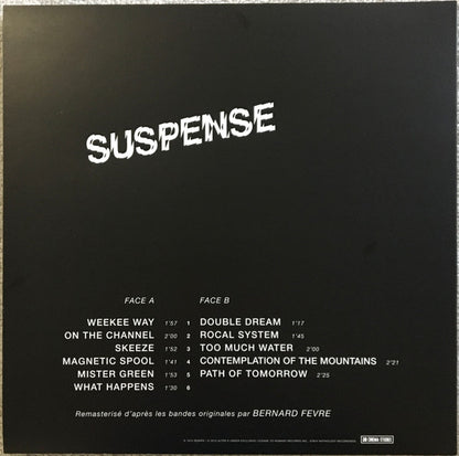 Bernard Fevre : Suspense (LP, Album, Ltd, RE, RM)