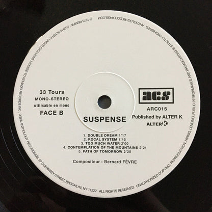 Bernard Fevre : Suspense (LP, Album, Ltd, RE, RM)