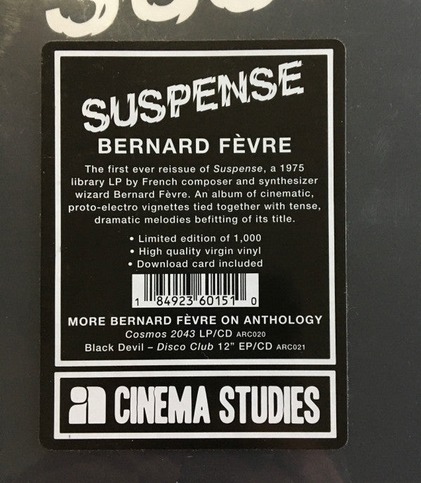 Bernard Fevre : Suspense (LP, Album, Ltd, RE, RM)