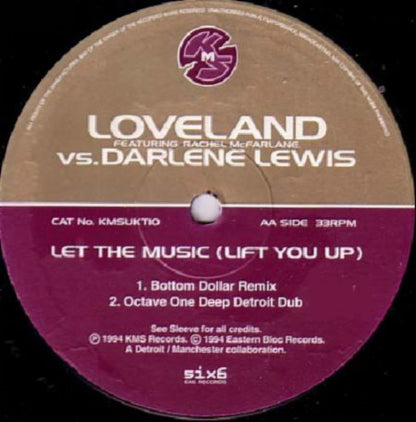 Loveland Featuring Rachel McFarlane Vs. Darlene Lewis : Let The Music (Lift You Up) (12", Single)